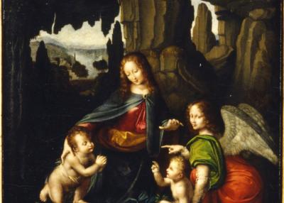 D'après Vinci, La Vierge au rocher