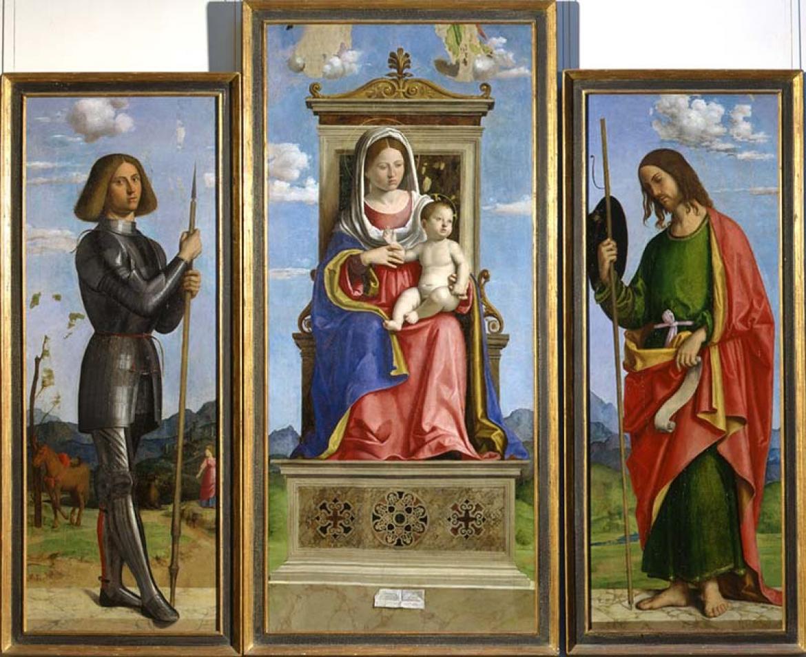 CIMA da CONEGLIANO Vierge à l'Enfant entre St Georges et St Jacques 