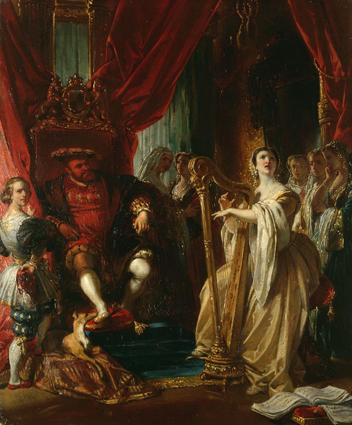 DEVÉRIA Eugène, Scène de la vie d'Henri VIII 
