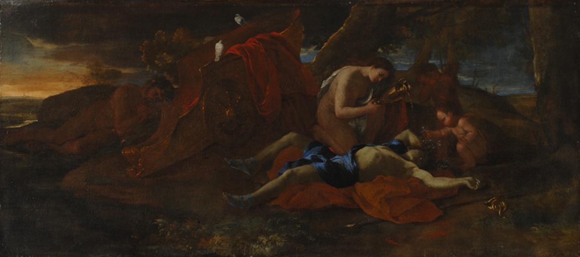 POUSSIN Nicolas, Vénus pleurant Adonis 