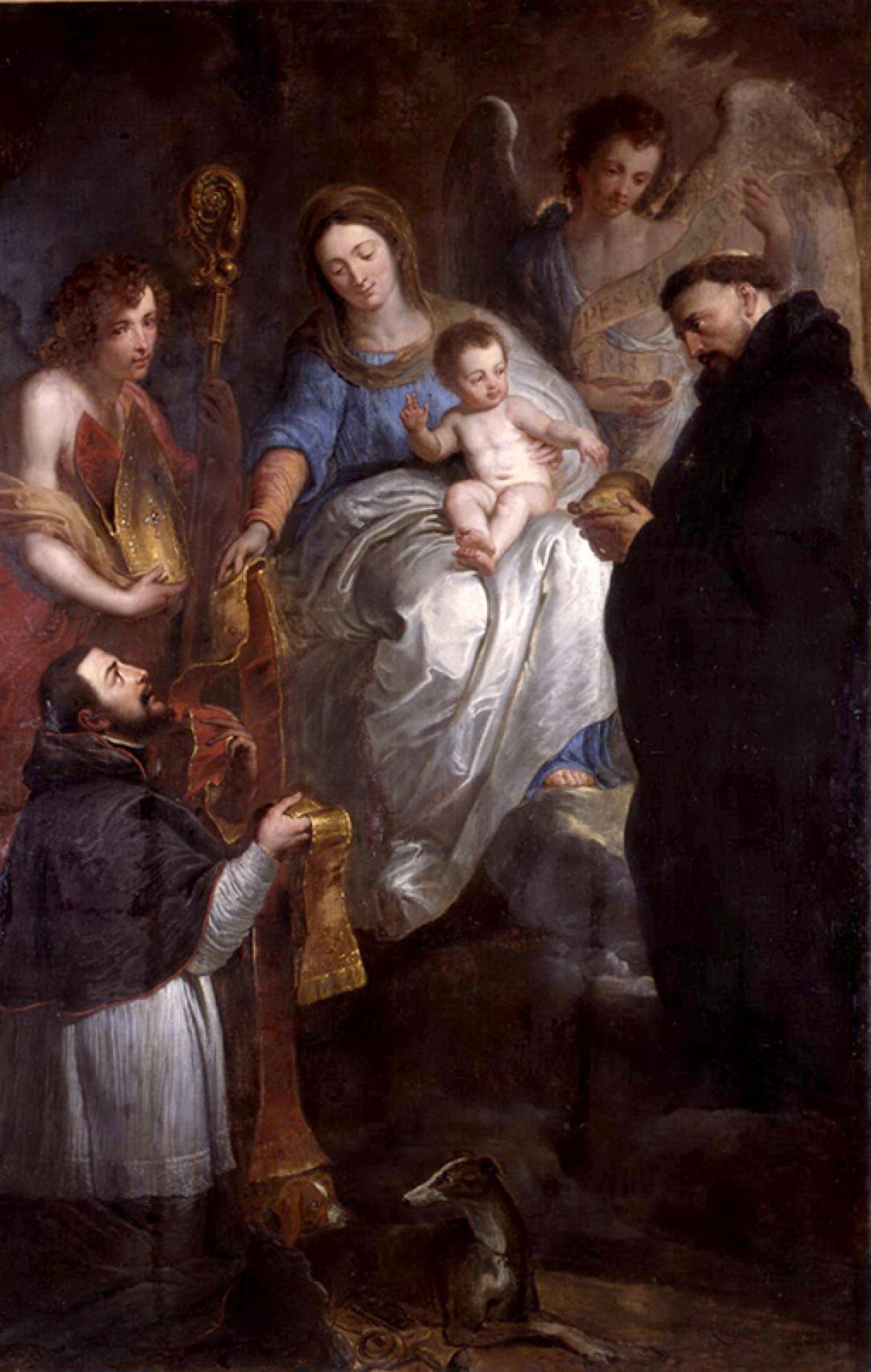 QUELLINUS La Vierge donnant une étole à Saint Hubert 