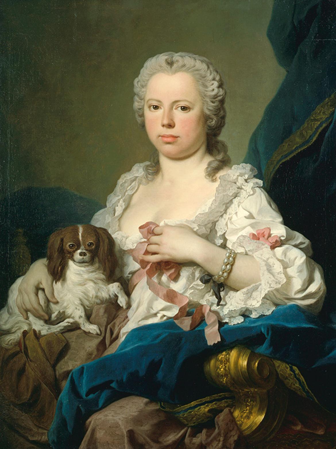 SUBLEYRAS Pierre  Portrait de la comtesse Mahony née Lady Anne Clifford inv 80